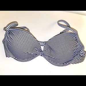Black and White Bikini Top